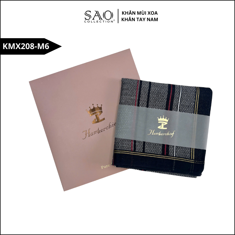 Quà Tặng Khăn Mùi Xoa Khăn Tay Nam Siêu Mềm, Siêu Thấm, Siêu Bền Món Quà Ý Nghĩa Cho Mọi Dịp (KMX208M6)