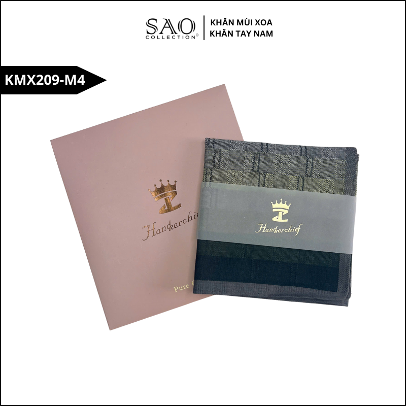 Quà Tặng Khăn Mùi Xoa Khăn Tay Nam Siêu Mềm, Siêu Thấm, Siêu Bền Món Quà Ý Nghĩa Cho Mọi Dịp (KMX209M4)