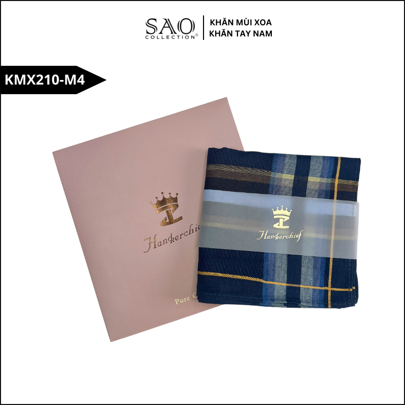 Quà Tặng Khăn Mùi Xoa Khăn Tay Nam Siêu Mềm, Siêu Thấm, Siêu Bền Món Quà Ý Nghĩa Cho Mọi Dịp (KMX210M4)
