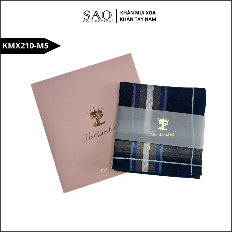 Quà Tặng Khăn Mùi Xoa Khăn Tay Nam Siêu Mềm, Siêu Thấm, Siêu Bền Món Quà Ý Nghĩa Cho Mọi Dịp (KMX210M5)