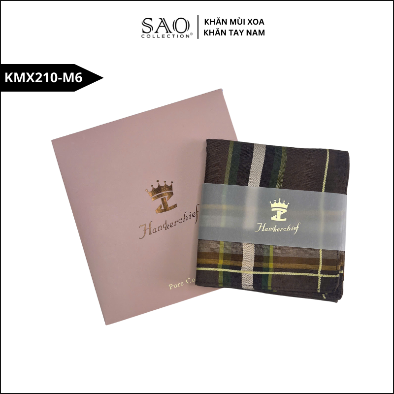 Quà Tặng Khăn Mùi Xoa Khăn Tay Nam Siêu Mềm, Siêu Thấm, Siêu Bền Món Quà Ý Nghĩa Cho Mọi Dịp (KMX210M6)