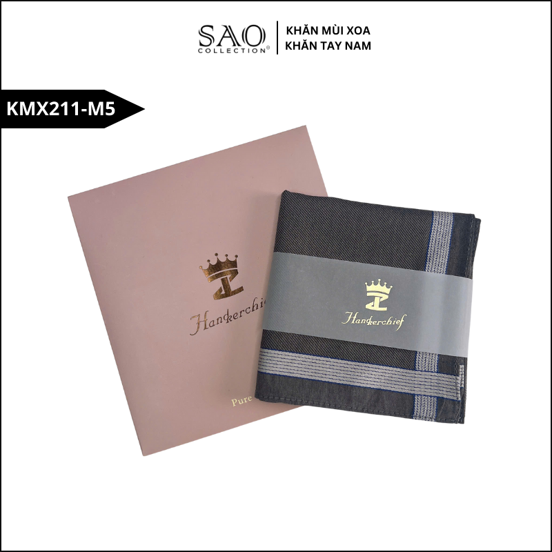 Quà Tặng Khăn Mùi Xoa Khăn Tay Nam Siêu Mềm, Siêu Thấm, Siêu Bền Món Quà Ý Nghĩa Cho Mọi Dịp (KMX211M5)