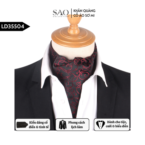 Khăn Ascot Nam – Khăn Quàng Cổ Áo Sơ Mi (LD35504)