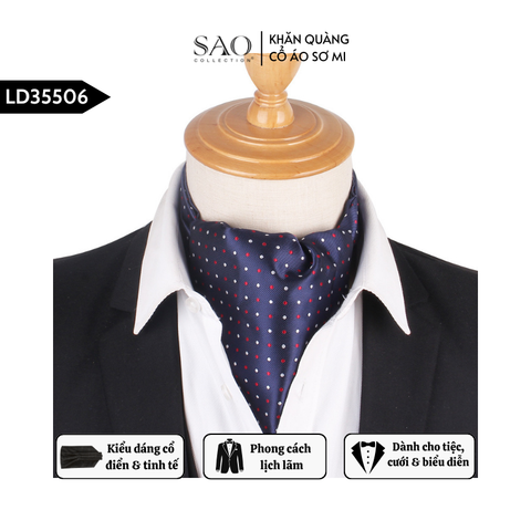 Khăn Ascot Nam – Khăn Quàng Cổ Áo Sơ Mi (LD35506)