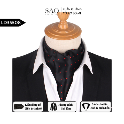 Khăn Ascot Nam – Khăn Quàng Cổ Áo Sơ Mi (LD35508)