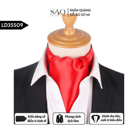 Khăn Ascot Nam – Khăn Quàng Cổ Áo Sơ Mi (LD35509)