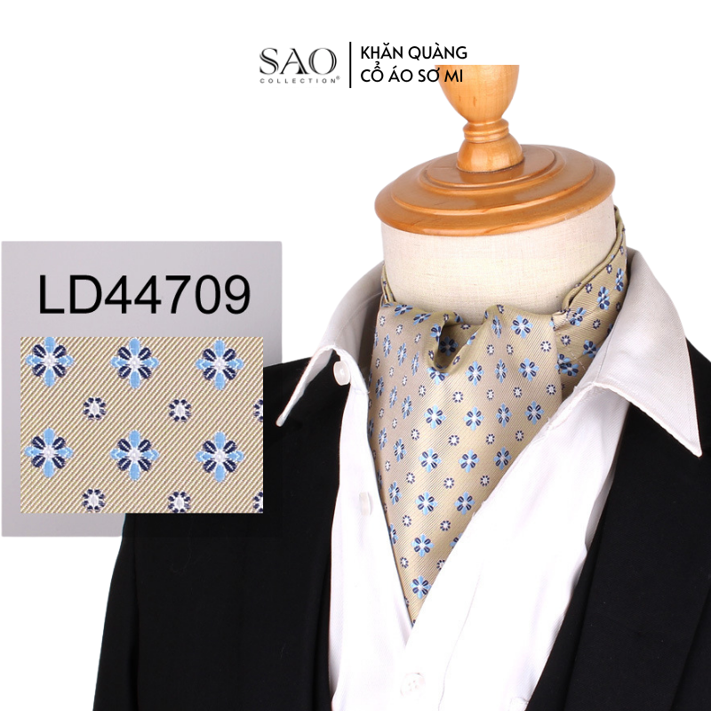 Khăn Ascot Nam – Khăn Quàng Cổ Áo Sơ Mi (LD47709)
