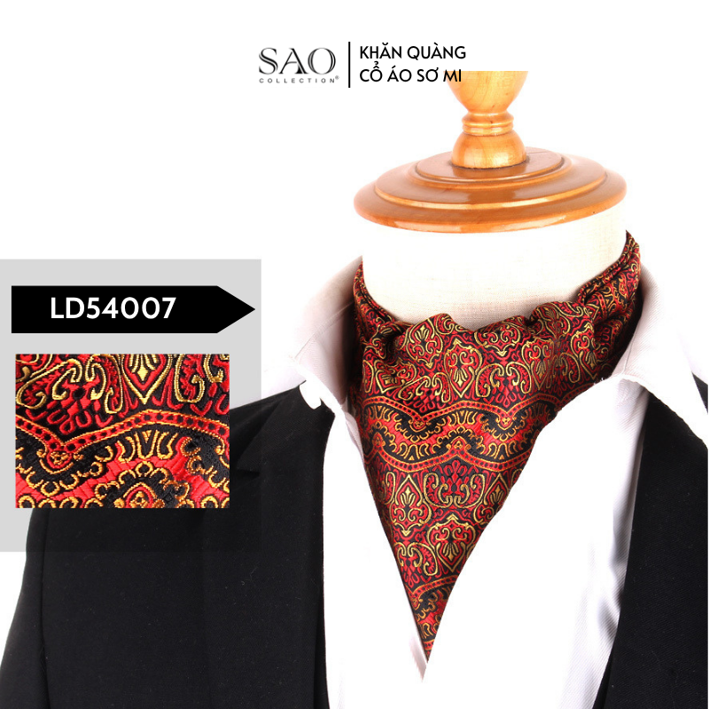 Khăn Ascot Nam – Khăn Quàng Cổ Áo Sơ Mi (LD54007)