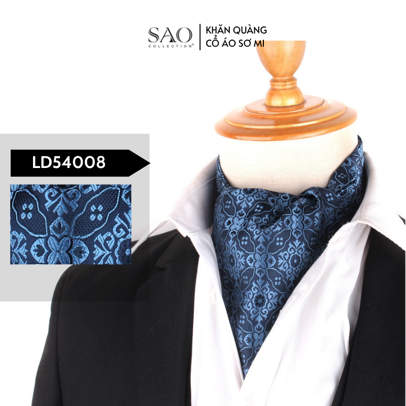 Khăn Ascot Nam – Khăn Quàng Cổ Áo Sơ Mi (LD54008)