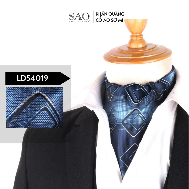 Khăn Ascot Nam – Khăn Quàng Cổ Áo Sơ Mi (LD54019)