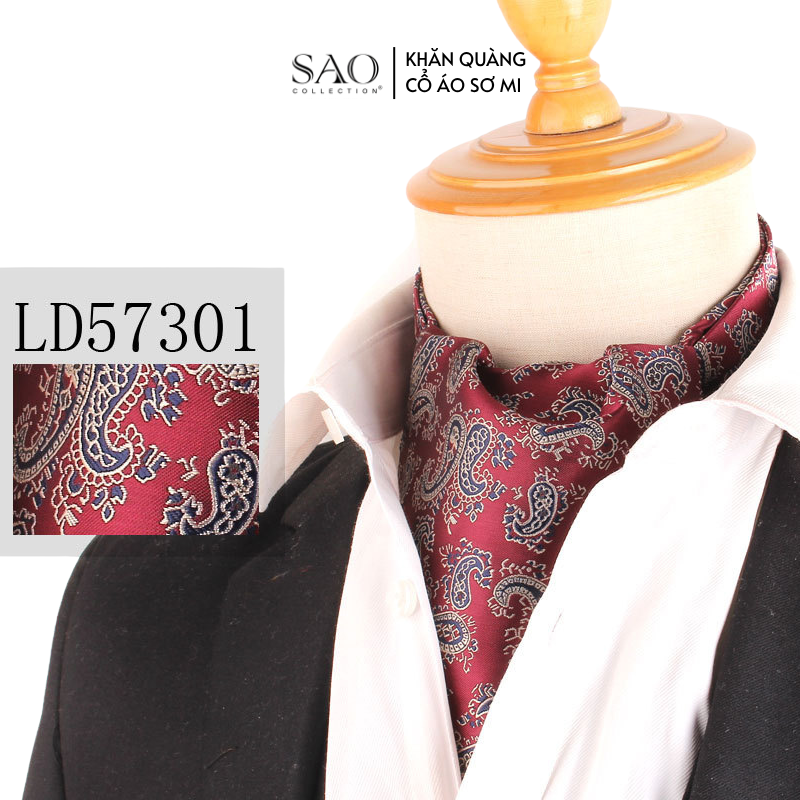 Khăn Ascot Nam – Khăn Quàng Cổ Áo Sơ Mi (LD57301)