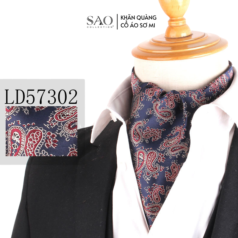 Khăn Ascot Nam – Khăn Quàng Cổ Áo Sơ Mi (LD57302)