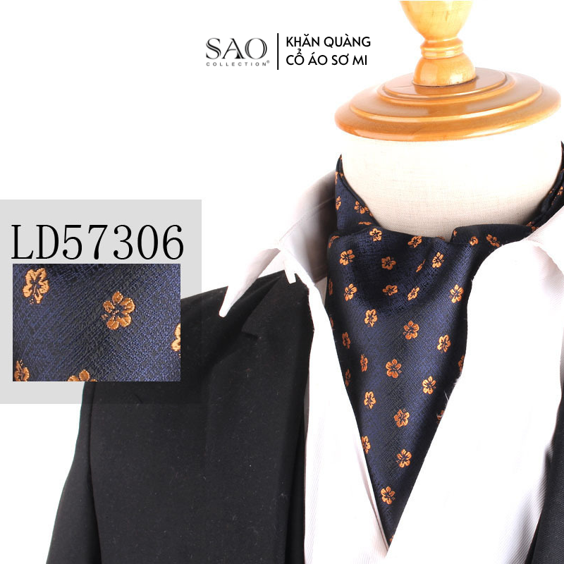 Khăn Ascot Nam – Khăn Quàng Cổ Áo Sơ Mi (LD57306)