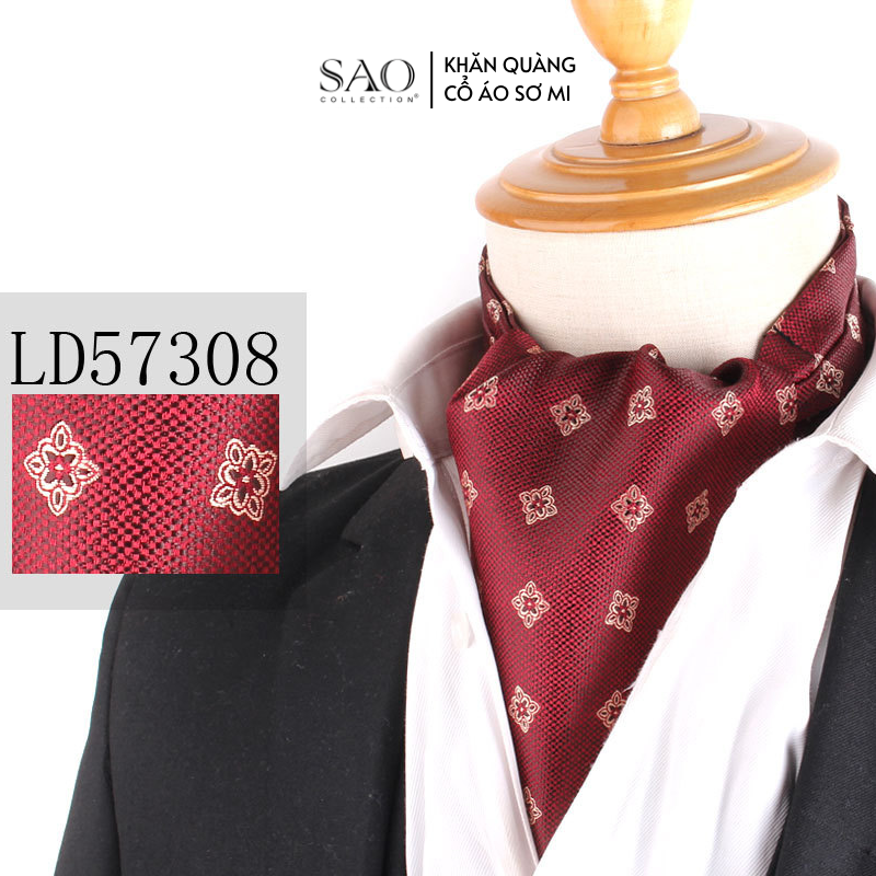 Khăn Ascot Nam – Khăn Quàng Cổ Áo Sơ Mi (LD57308)