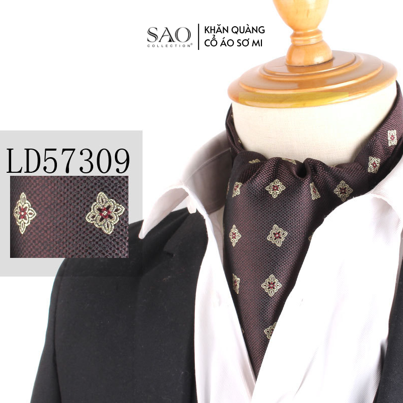 Khăn Ascot Nam – Khăn Quàng Cổ Áo Sơ Mi (LD57309)