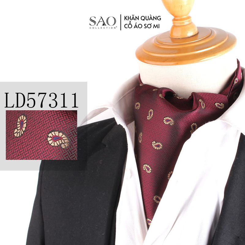 Khăn Ascot Nam – Khăn Quàng Cổ Áo Sơ Mi (LD57311)