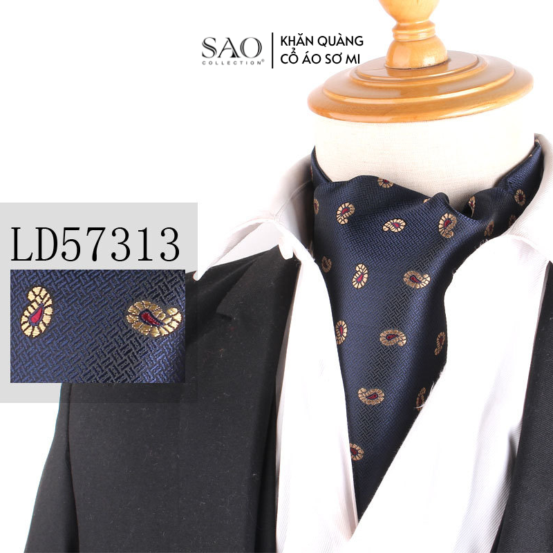 Khăn Ascot Nam – Khăn Quàng Cổ Áo Sơ Mi (LD57313)