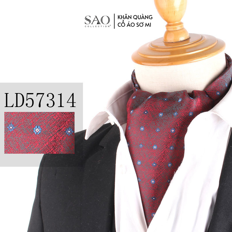 Khăn Ascot Nam – Khăn Quàng Cổ Áo Sơ Mi (LD57314)