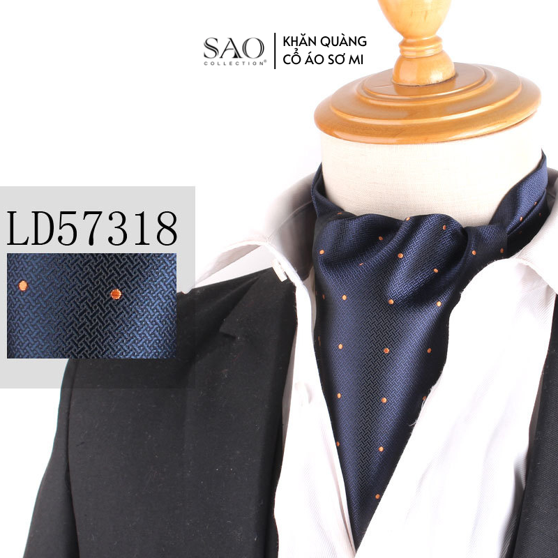 Khăn Ascot Nam – Khăn Quàng Cổ Áo Sơ Mi (LD57318)