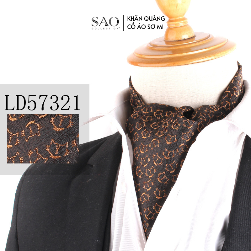 Khăn Ascot Nam – Khăn Quàng Cổ Áo Sơ Mi (LD57321)