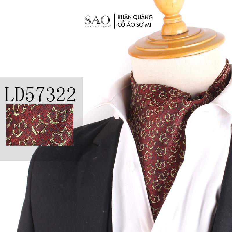 Khăn Ascot Nam – Khăn Quàng Cổ Áo Sơ Mi (LD57322)