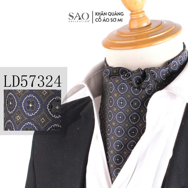 Khăn Ascot Nam – Khăn Quàng Cổ Áo Sơ Mi (LD57324)
