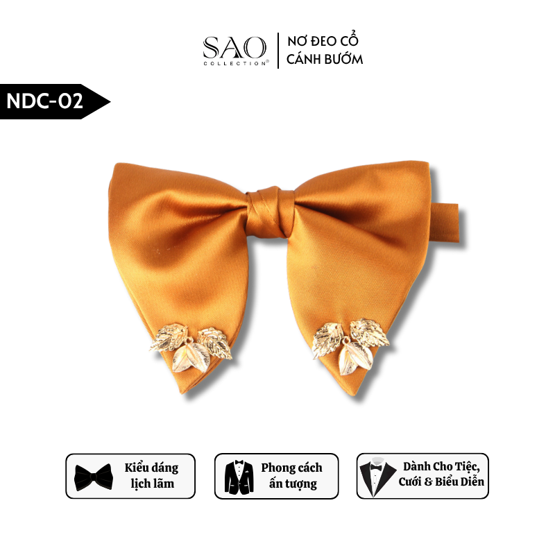 Nơ Đeo Cổ Nam Lịch Lãm – Nơ Cánh Bướm Nam Kiểu Dáng Lịch Lãm Dành Cho Tiệc Cưới & Biểu Diễn (NDC02)