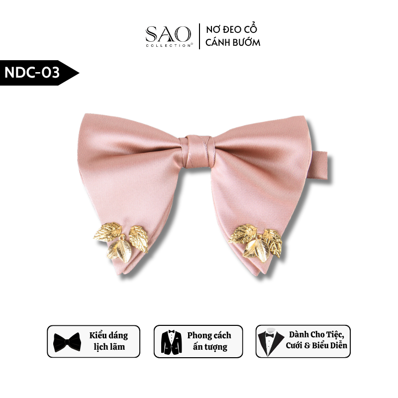 Nơ Đeo Cổ Nam Lịch Lãm – Nơ Cánh Bướm Nam Kiểu Dáng Lịch Lãm Dành Cho Tiệc Cưới & Biểu Diễn (NDC03)