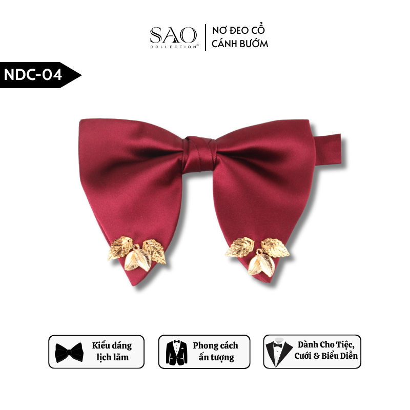 Nơ Đeo Cổ Nam Lịch Lãm – Nơ Cánh Bướm Nam Kiểu Dáng Lịch Lãm Dành Cho Tiệc Cưới & Biểu Diễn (NDC04)