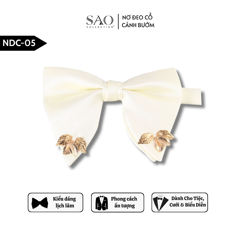 Nơ Đeo Cổ Nam Lịch Lãm – Nơ Cánh Bướm Nam Kiểu Dáng Lịch Lãm Dành Cho Tiệc Cưới & Biểu Diễn (NDC05)
