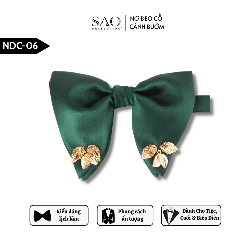 Nơ Đeo Cổ Nam Lịch Lãm – Nơ Cánh Bướm Nam Kiểu Dáng Lịch Lãm Dành Cho Tiệc Cưới & Biểu Diễn (NDC06)