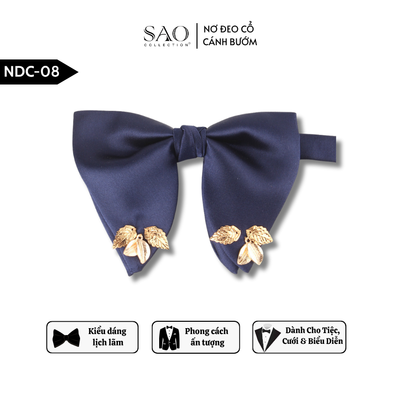 Nơ Đeo Cổ Nam Lịch Lãm – Nơ Cánh Bướm Nam Kiểu Dáng Lịch Lãm Dành Cho Tiệc Cưới & Biểu Diễn (NDC08)
