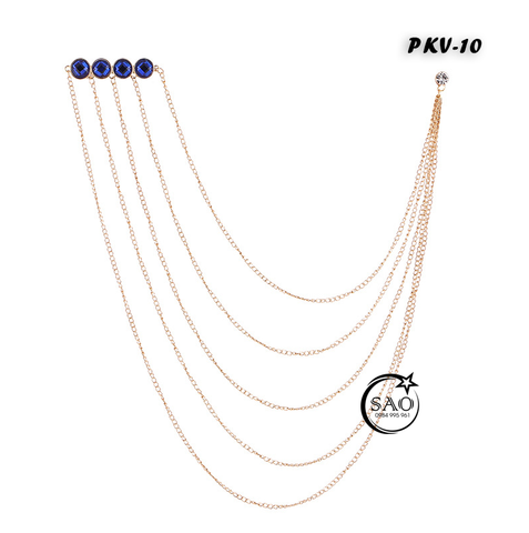 Cài Áo Vest Nam Tua Rua Dây Xích Cao Cấp – Ghim Cài Ve Áo Suit Sang Trọng, Tôn Phong Cách Quý Ông (PKV10)