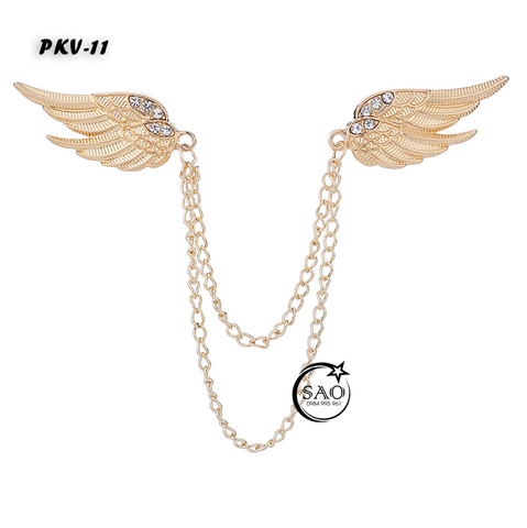 Cài Áo Vest Nam Tua Rua Dây Xích Cao Cấp – Ghim Cài Ve Áo Suit Sang Trọng, Tôn Phong Cách Quý Ông (PKV11)