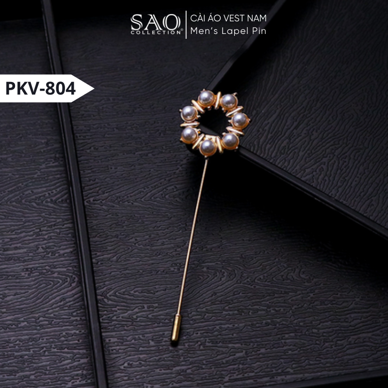 Trâm Cài Ve Áo Thời Trang | Ghim Cài Áo Vest Nam | Phụ Kiện Suit, Áo Khoác Nam Lịch Lãm Sang Trọng (PKV804)