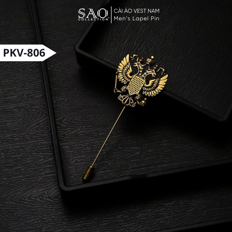 Trâm Cài Ve Áo Thời Trang | Ghim Cài Áo Vest Nam | Phụ Kiện Suit, Áo Khoác Nam Lịch Lãm Sang Trọng (PKV806)
