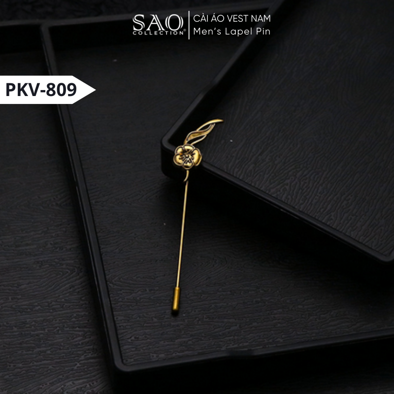 Trâm Cài Ve Áo Thời Trang | Ghim Cài Áo Vest Nam | Phụ Kiện Suit, Áo Khoác Nam Lịch Lãm Sang Trọng (PKV809)