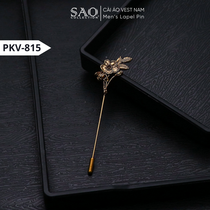 Trâm Cài Ve Áo Thời Trang | Ghim Cài Áo Vest Nam | Phụ Kiện Suit, Áo Khoác Nam Lịch Lãm Sang Trọng (PKV815)