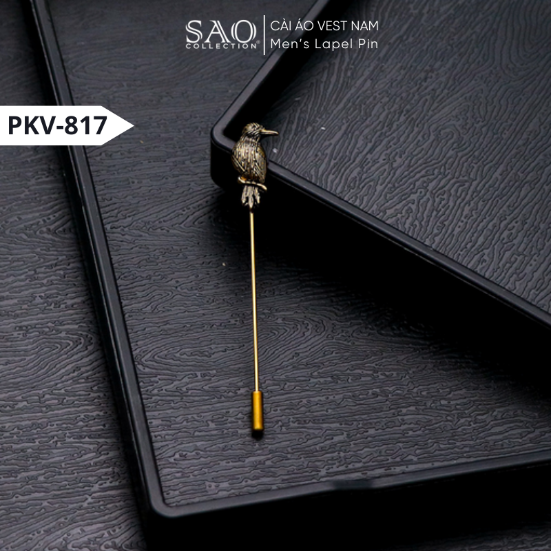 Trâm Cài Ve Áo Thời Trang | Ghim Cài Áo Vest Nam | Phụ Kiện Suit, Áo Khoác Nam Lịch Lãm Sang Trọng (PKV817)