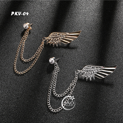 Cài Áo Vest Nam Tua Rua Dây Xích Cao Cấp – Ghim Cài Ve Áo Suit Sang Trọng, Tôn Phong Cách Quý Ông (PKV04)