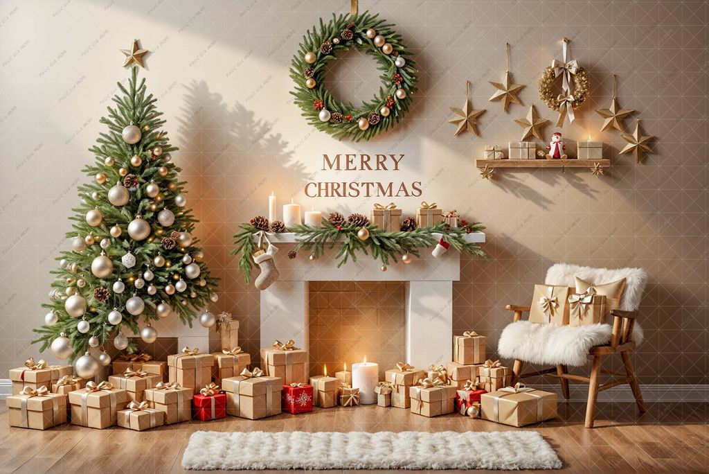  Phông Nền Giáng Sinh BB402 