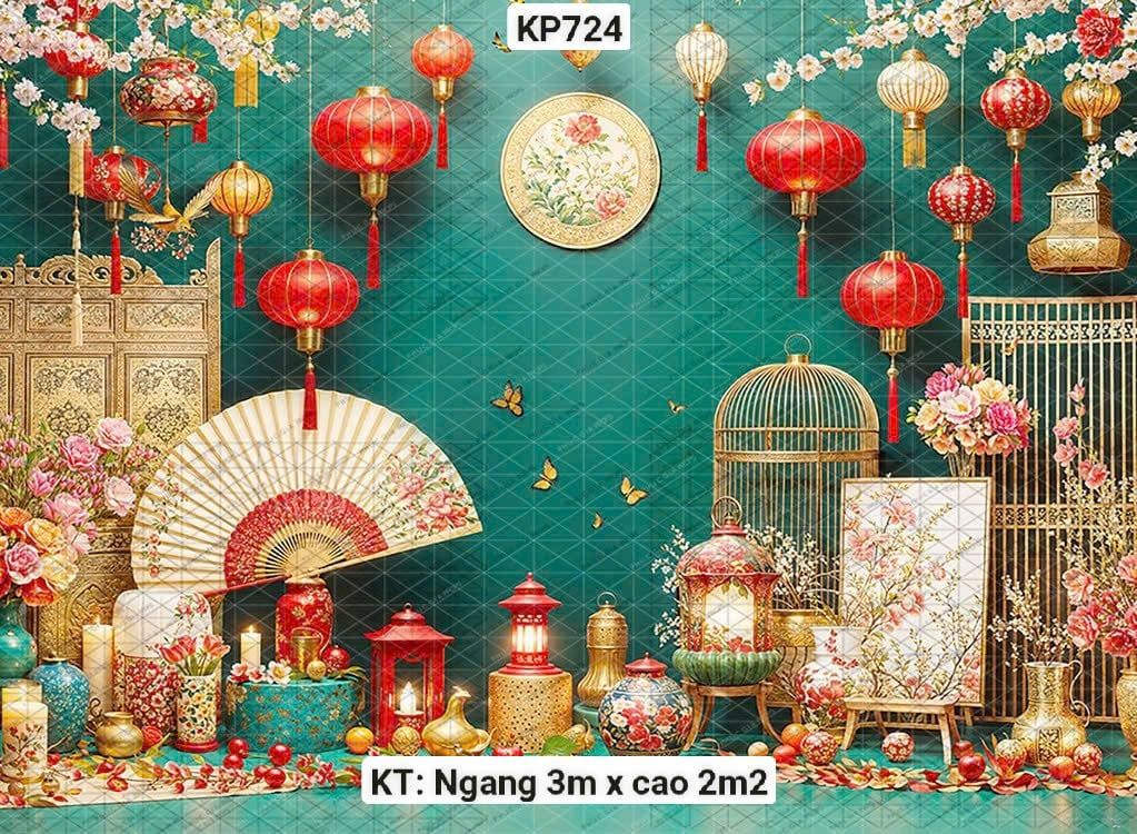 Phông Tết Decor KP724 