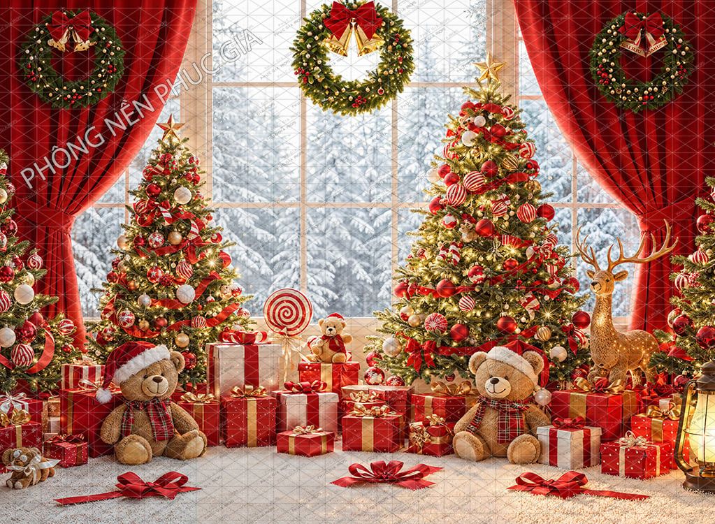  Phông 5D Trang Trí Giáng Sinh - N30 