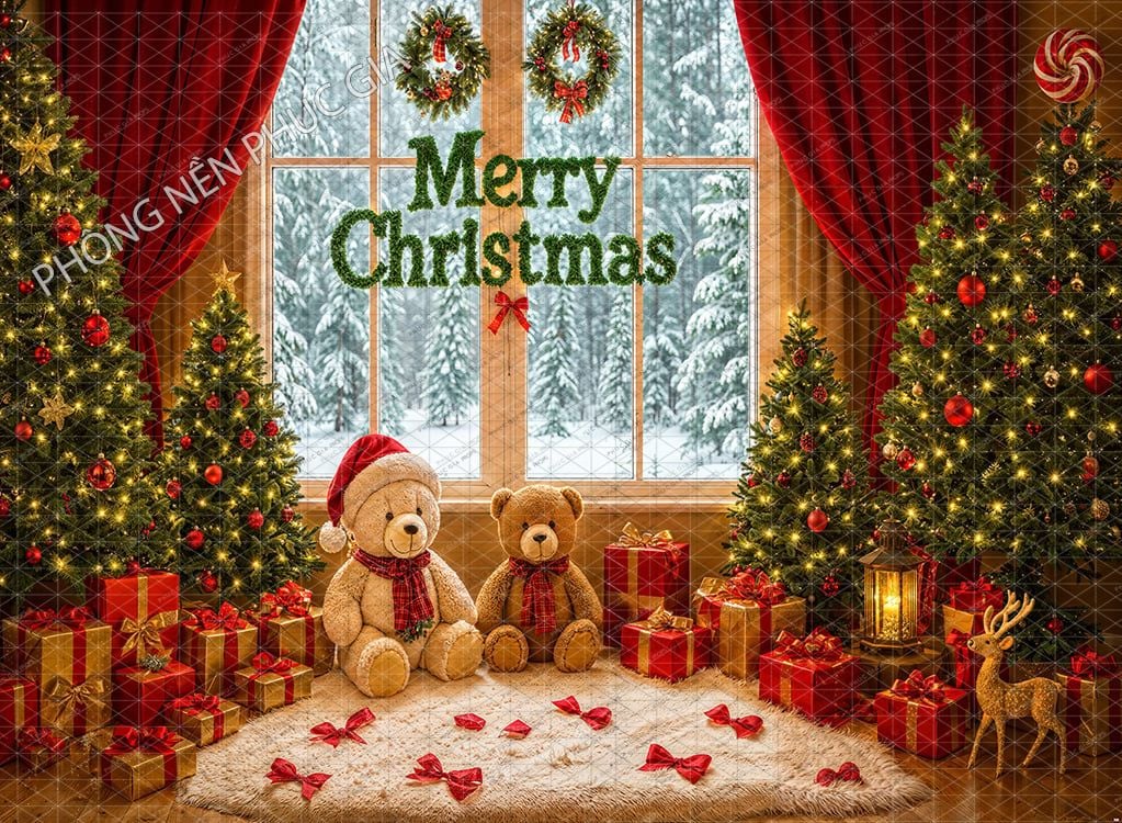 Phông 5D Trang Trí Giáng Sinh - N8 