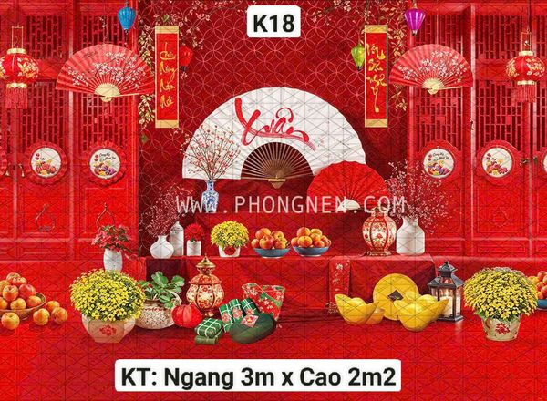  Phông Tết Decor K18 