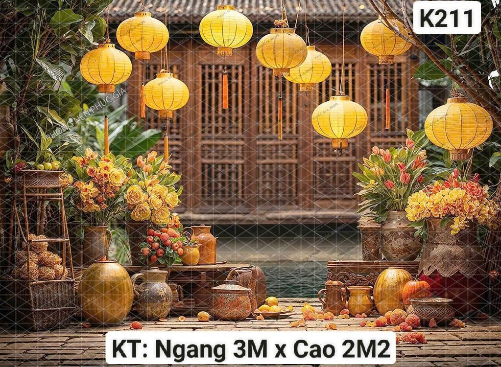  Phông Tết Decor K211 