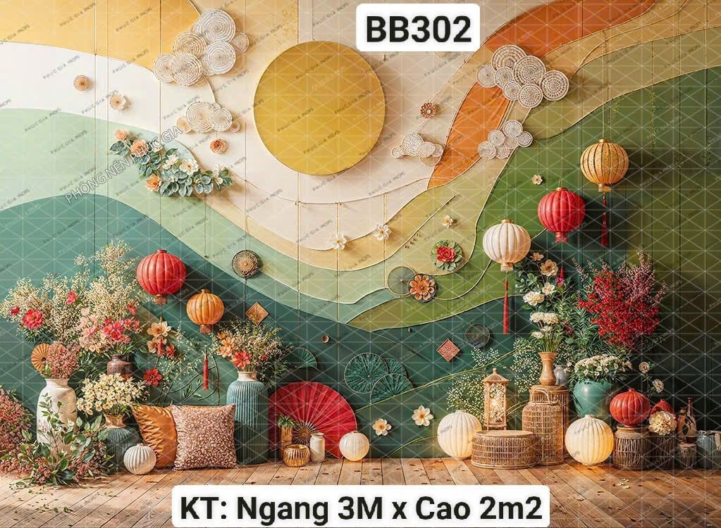  Phông Tết Decor K302 