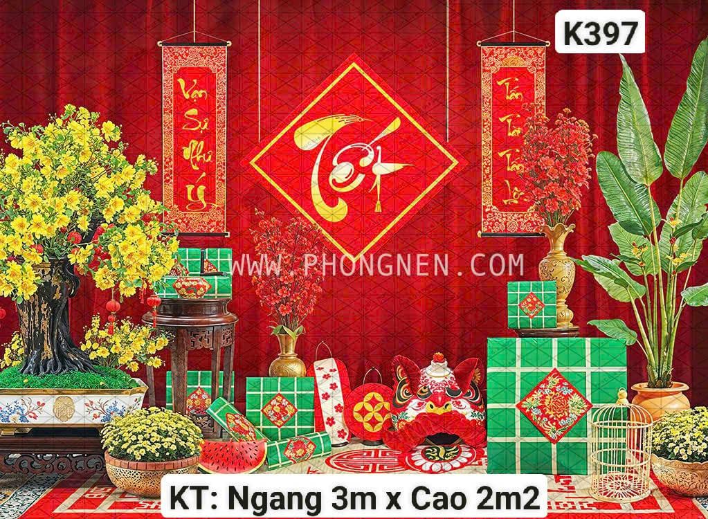  NhPhông Tết Decor K397 