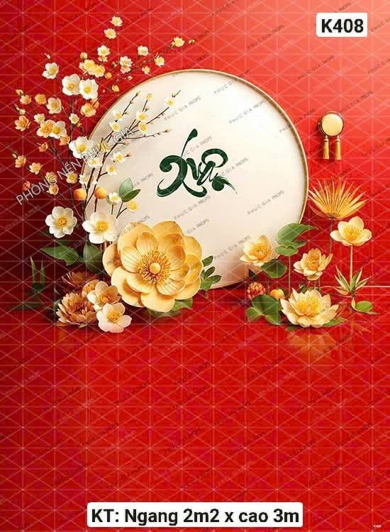  Phông Tết Decor K408 