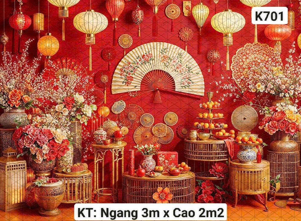  Phông Tết Decor K701 